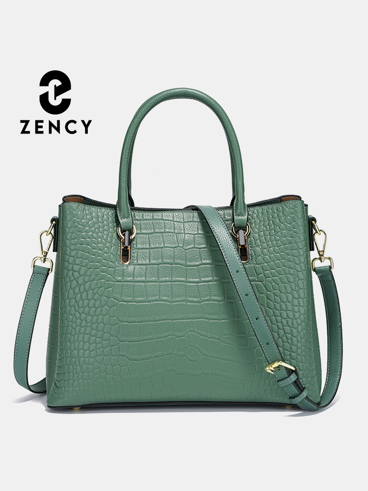 Leather Work Handbags - Zency Damen-Handtasche aus echtem Leder mit