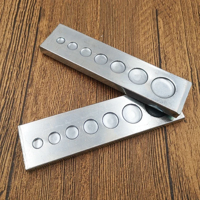 Leatherwork Rivet Setter - 7 in 1 Bodenplatte Niet knopfs