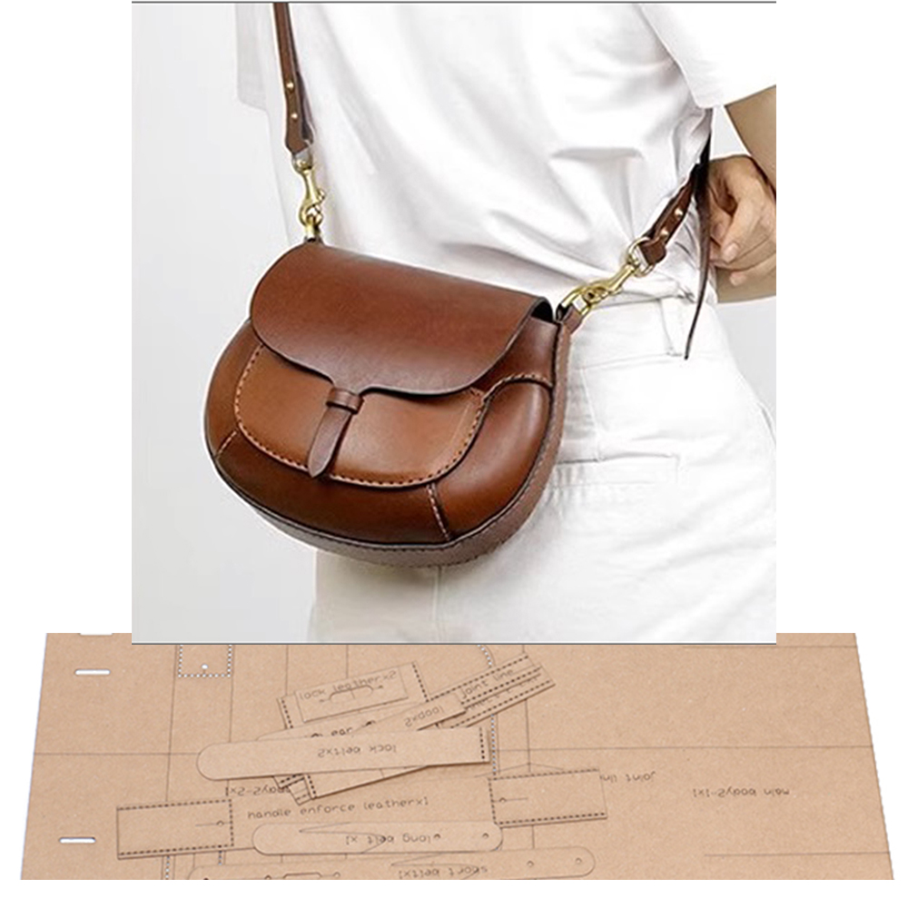 Leatherwork Patterns - DIY Leder Handwerk Frauen Sattel Umhängetasche