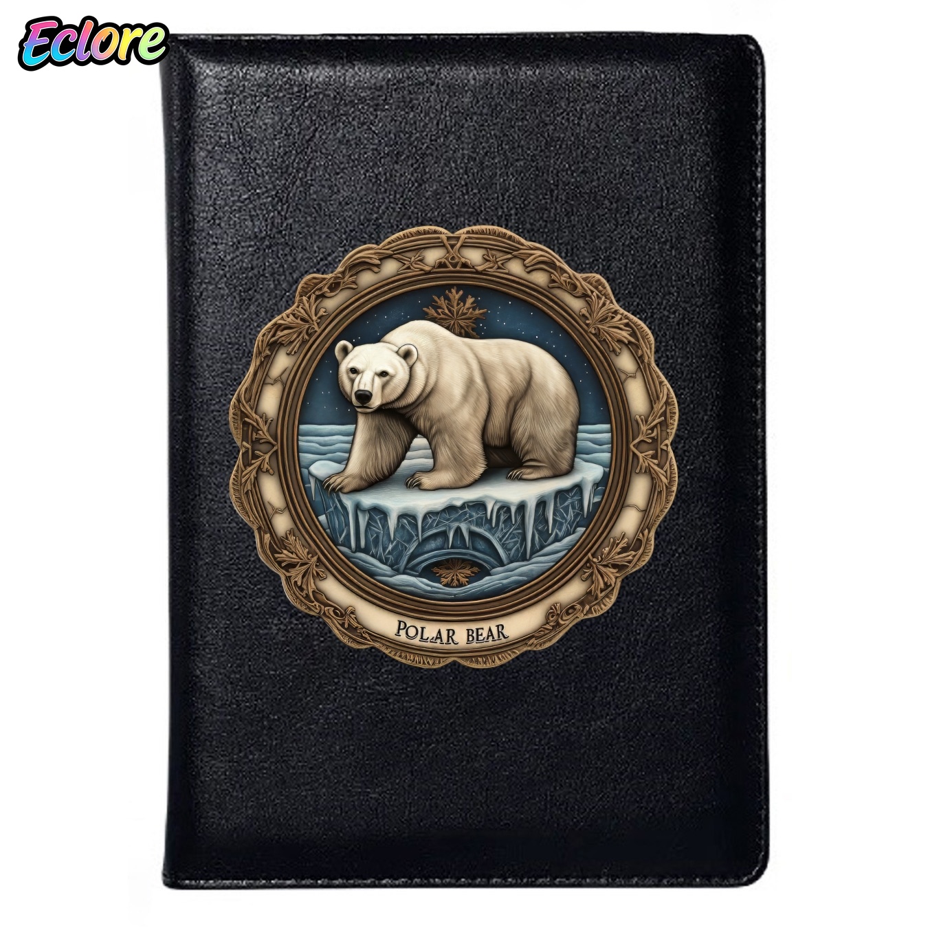 Leatherwork Journal - Vintage Geprägtes Bären-A5-Ledernotizbuch Personalisiertes Softcover-Journal mit
