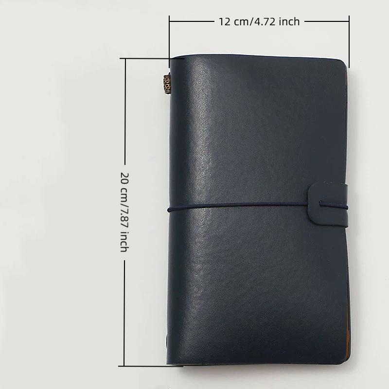 Leatherwork Journal - PU-Leder Vintage Nachfüllbares Notizbuch Weicher Loseblatt-Einband