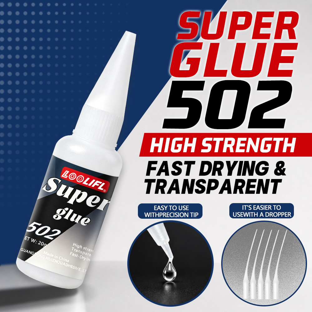 Leather Working - Loolifl-502-20Ml Sofortiger Transparenter Cyanacrylat-Klebstoff mit Mittlerer