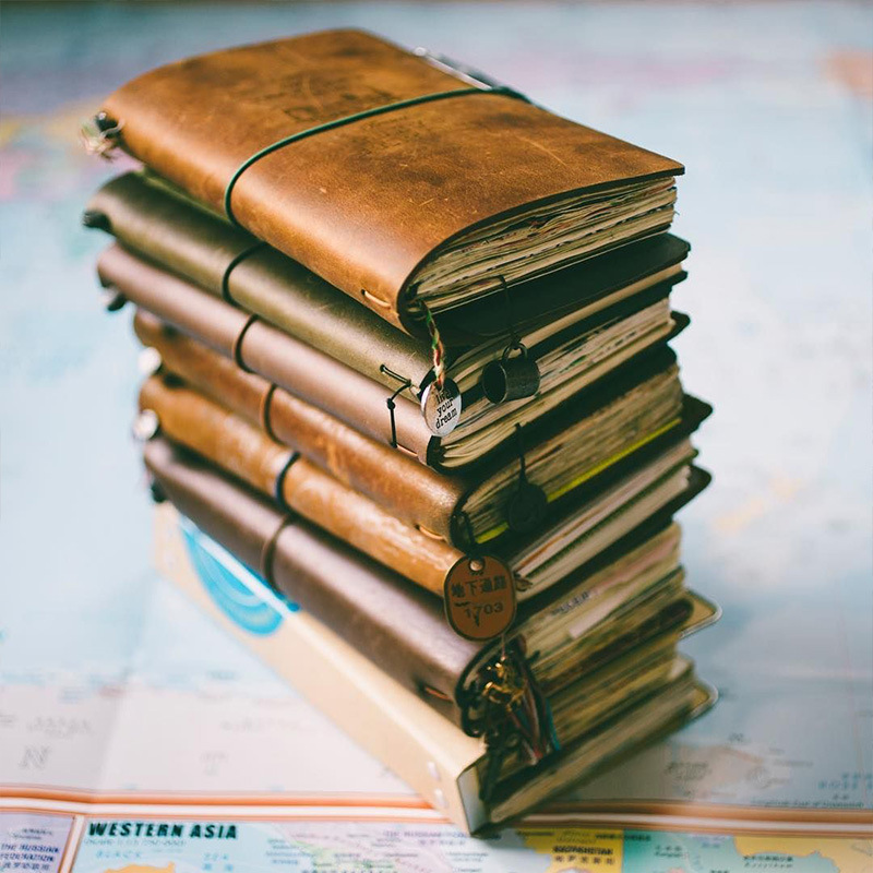 Leather Work Notebook - Defekte Retro Leder Abdeckung Notebook Tragbare