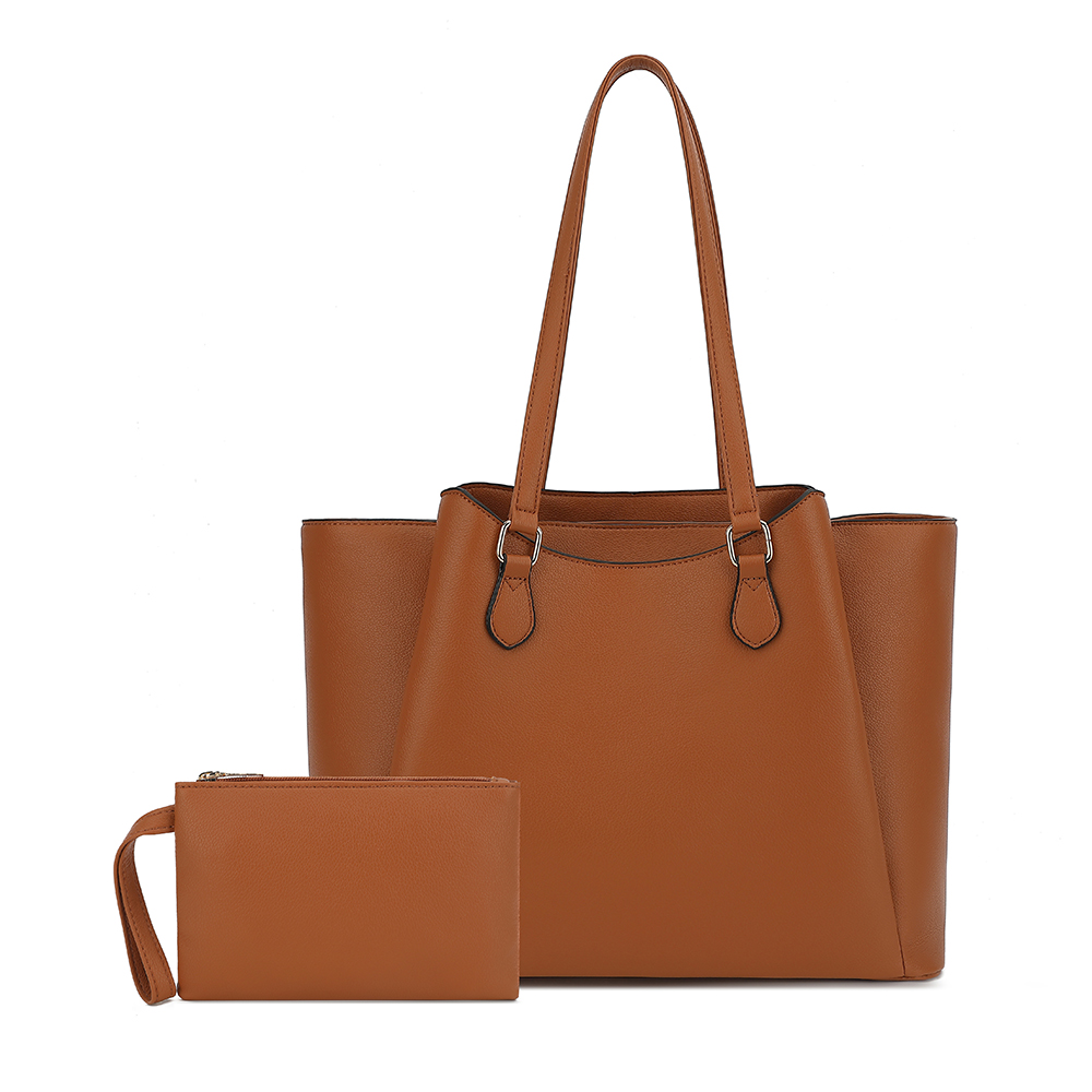Leather Working - Tragetasche für Damen, Große PU-Leder Schulterhandtasche