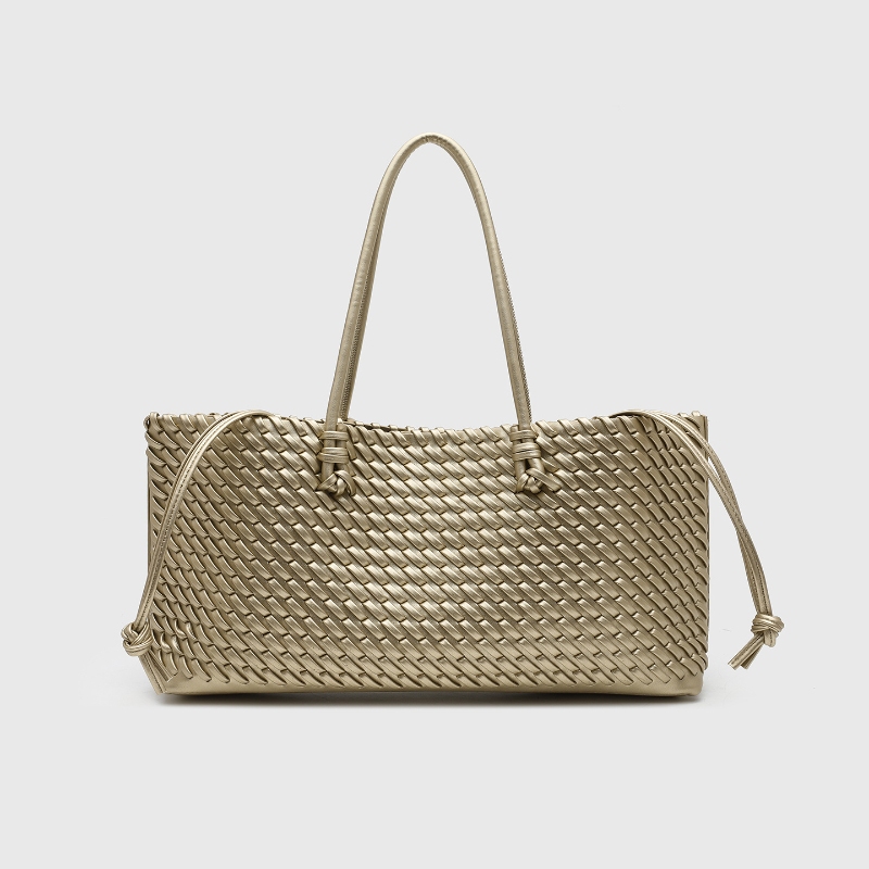 Leather Work Handbags - Designer Luxus PU Gewebte Tragetasche, Henkeltasche