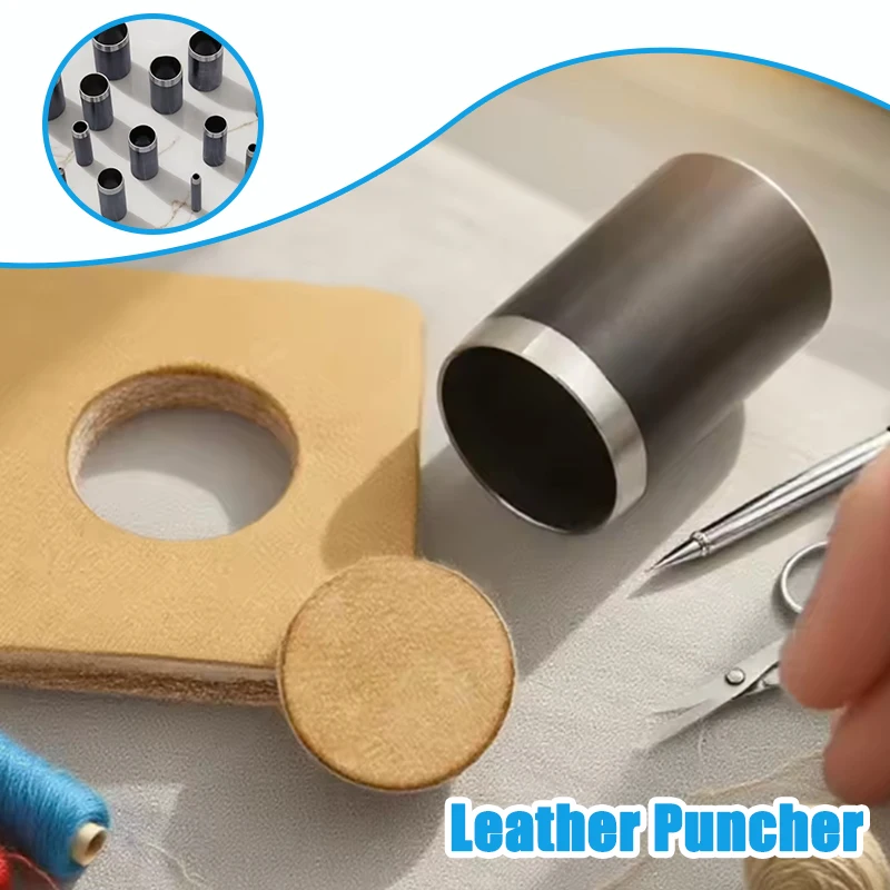 Leatherwork Hole Punch - Runder Lederlocher in 15 Größen, langlebige