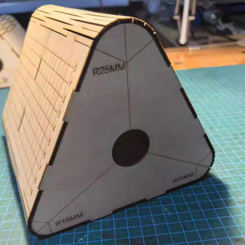 Leatherwork Journal - Looook Store Multi-Radius-Leder-Dreiecksbiegeform, handgefertigtes Zubehör für