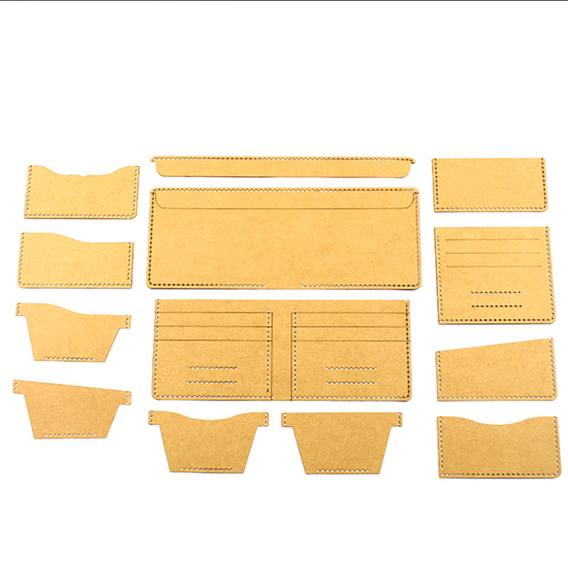 Leatherwork Patterns - DIY Lederhandwerk Universal kurze Brieftasche Vorlage