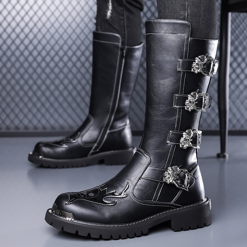 Herbst Neue Designer Lederstie – Leatherwork Boots Bewertung und Preis
