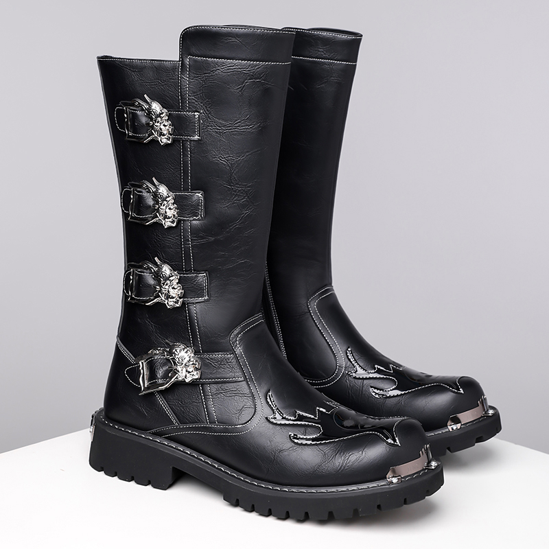 Herbst Neue Designer Lederstie – Leatherwork Boots Bewertung und Preis
