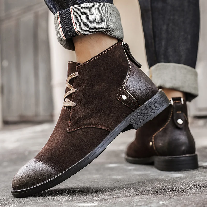 Neue Kuh Wildleder Stiefelette – Leatherwork Boots Bewertung und Preis