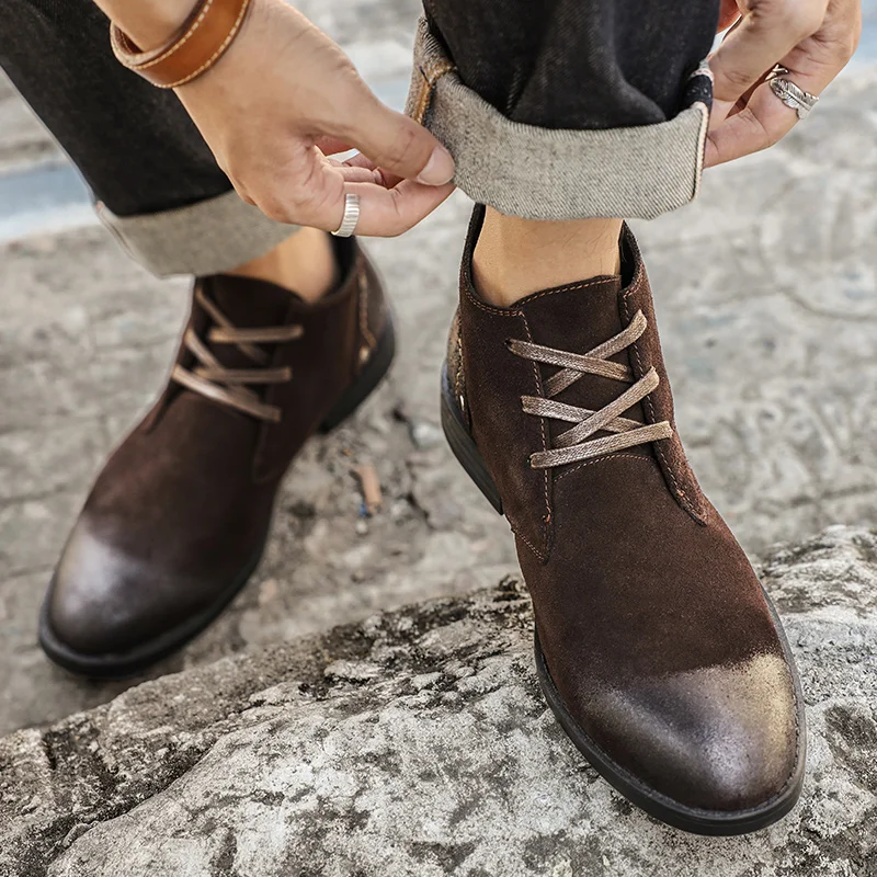 Neue Kuh Wildleder Stiefelette – Leatherwork Boots Bewertung und Preis
