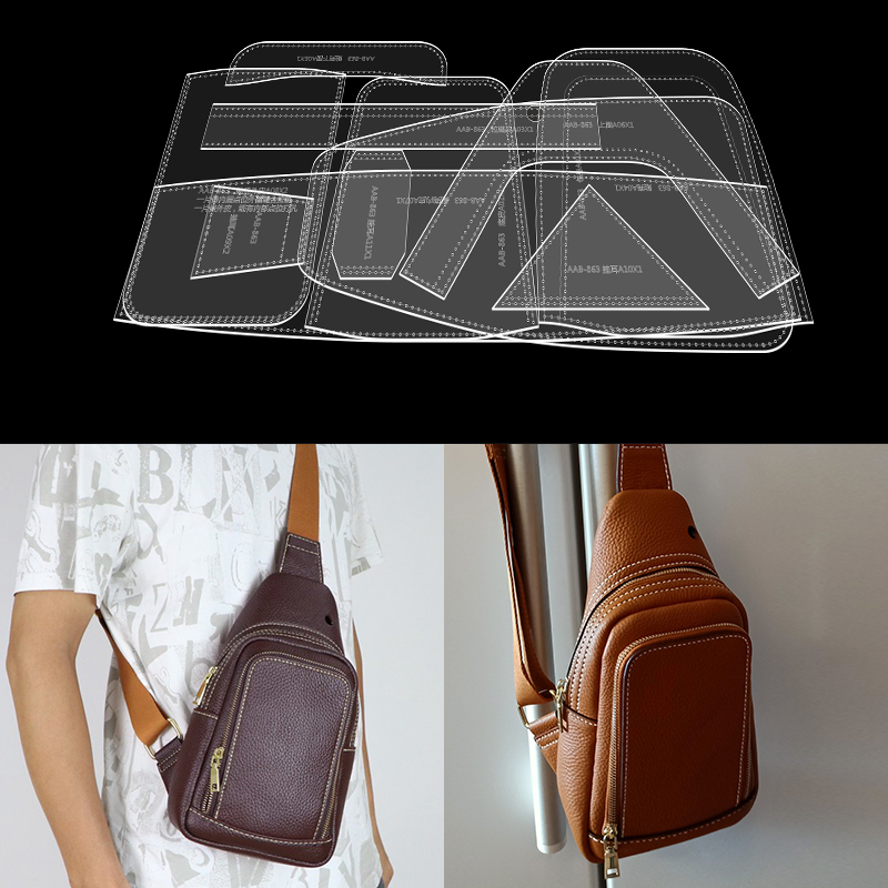 1 Satz Männer Brusttasche Scha – Leatherwork Patterns Bewertung und Preis
