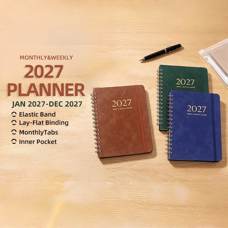 A5 PU-Leder 2027 Wochen- und M – Leather Work Notebook Bewertung und Preis
