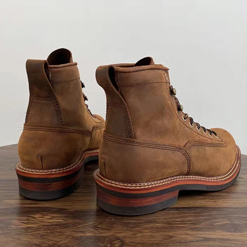 Vintage Britische Männer Stief – Leatherwork Boots Bewertung und Preis