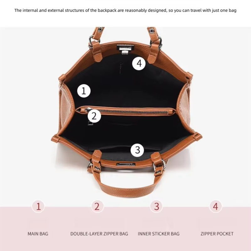 Damen Große Kapazität Tragetas – Leather Work Handbags Bewertung und Preis