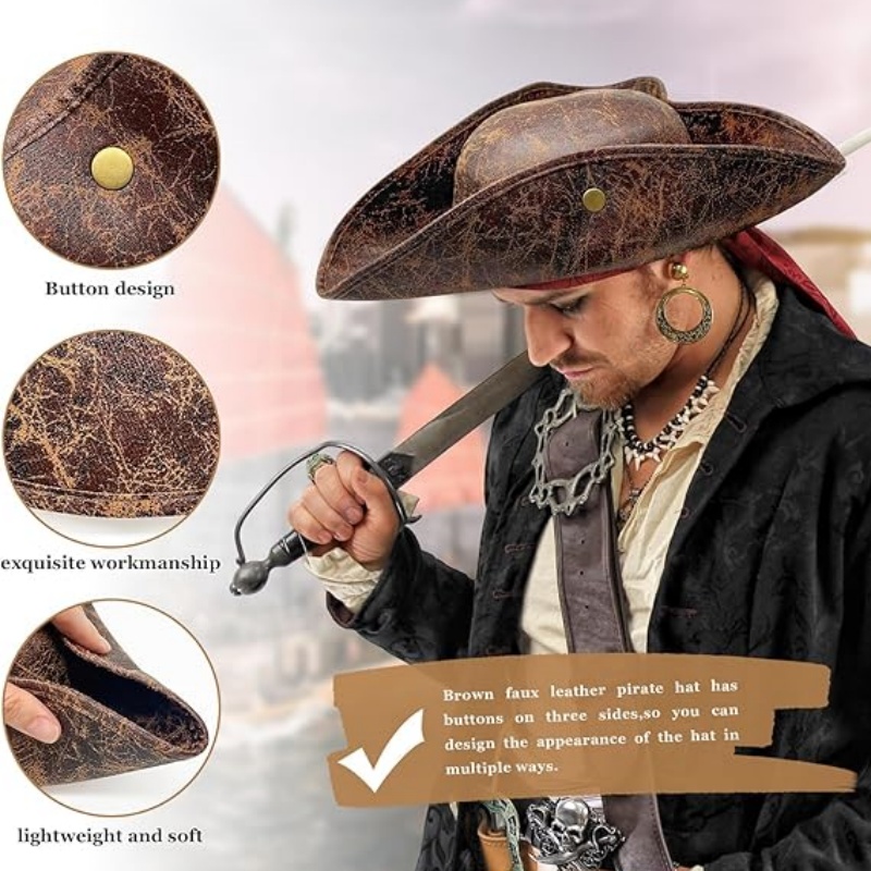 Kunstleder Piratenhut Vintage  – Leather Work Hat Bewertung und Preis