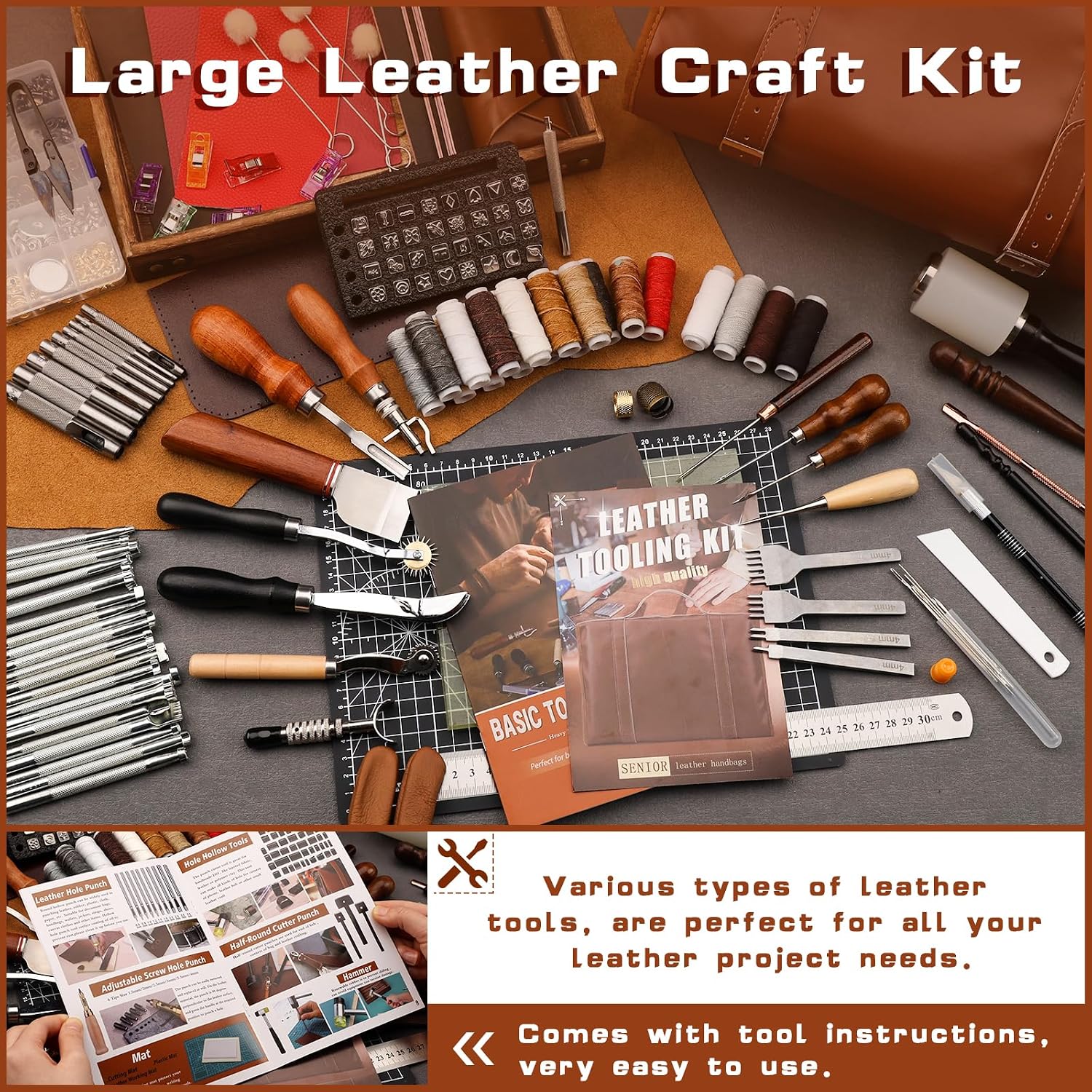 Lederbearbeitungs-Set mit Werk – Leather Working Bewertung und Preis