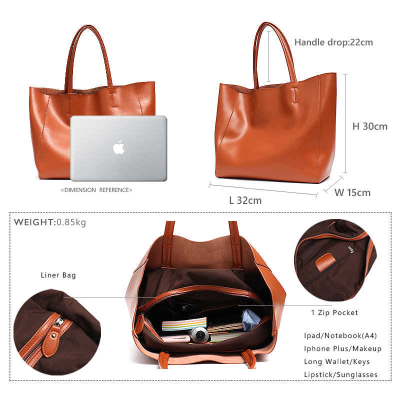 Minimalistische große Tragetas – Leather Work Handbags Bewertung und Preis