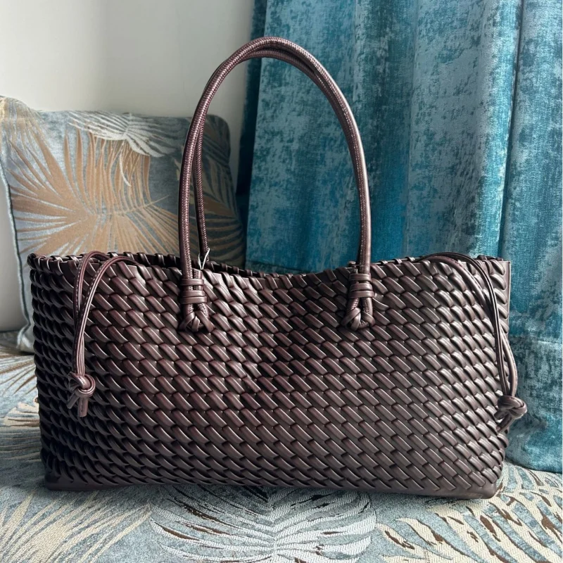 Designer Luxus PU Gewebte Trag – Leather Work Handbags Bewertung und Preis