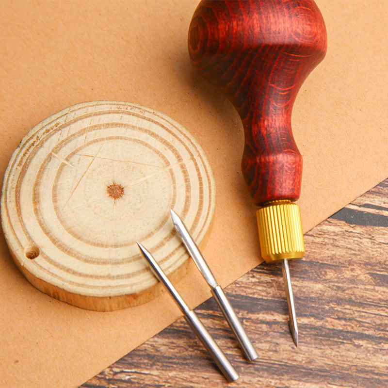 1Set DIY Leder Punch Ahle Holz – Leatherwork Hole Punch Bewertung und Preis