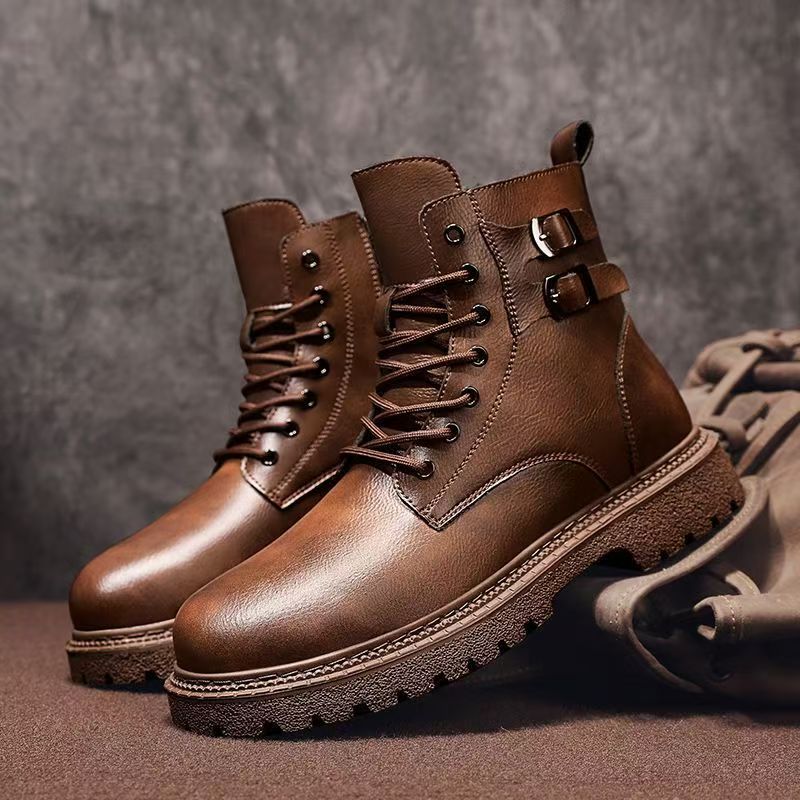 Männer Herbst Winter Große Grö – Leatherwork Boots Bewertung und Preis