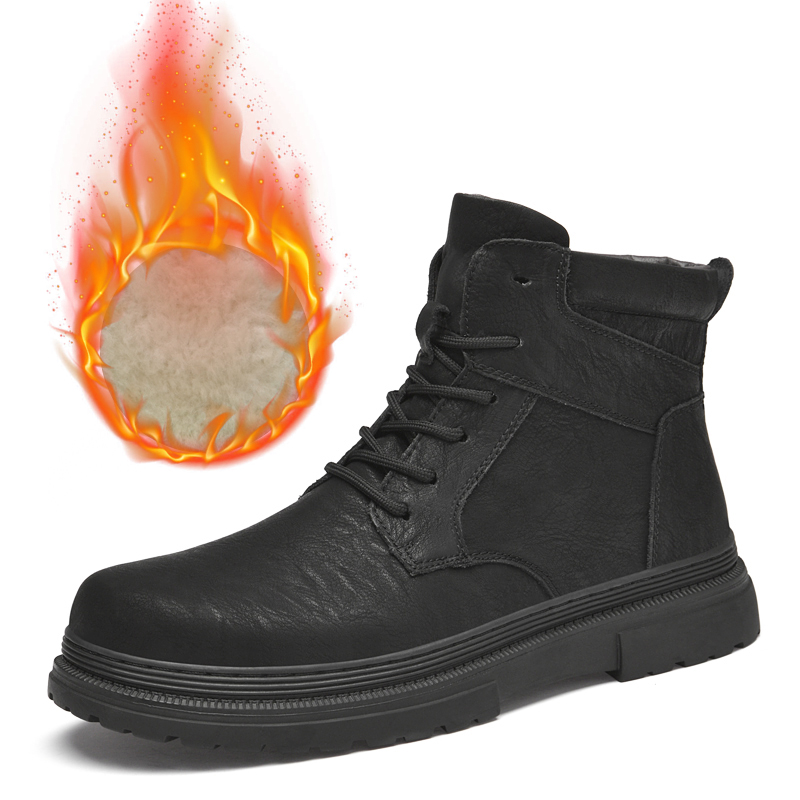 Warme Winter Männer Leder Schu – Leatherwork Boots Bewertung und Preis