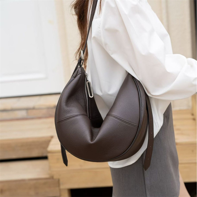 BURMINSA Echtleder Halbmond-Ho – Leather Work Handbags Bewertung und Preis