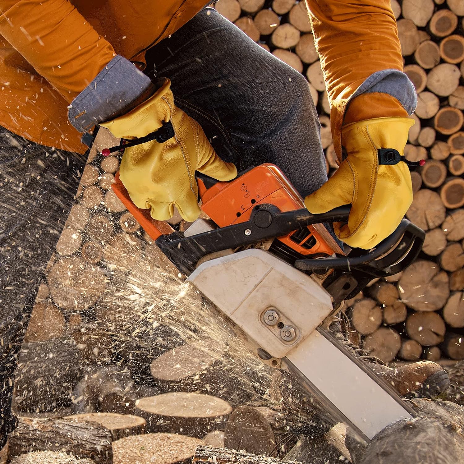 Gelbe Rindsleder-Gartenhandsch – Leatherwork Repairs Bewertung und Preis