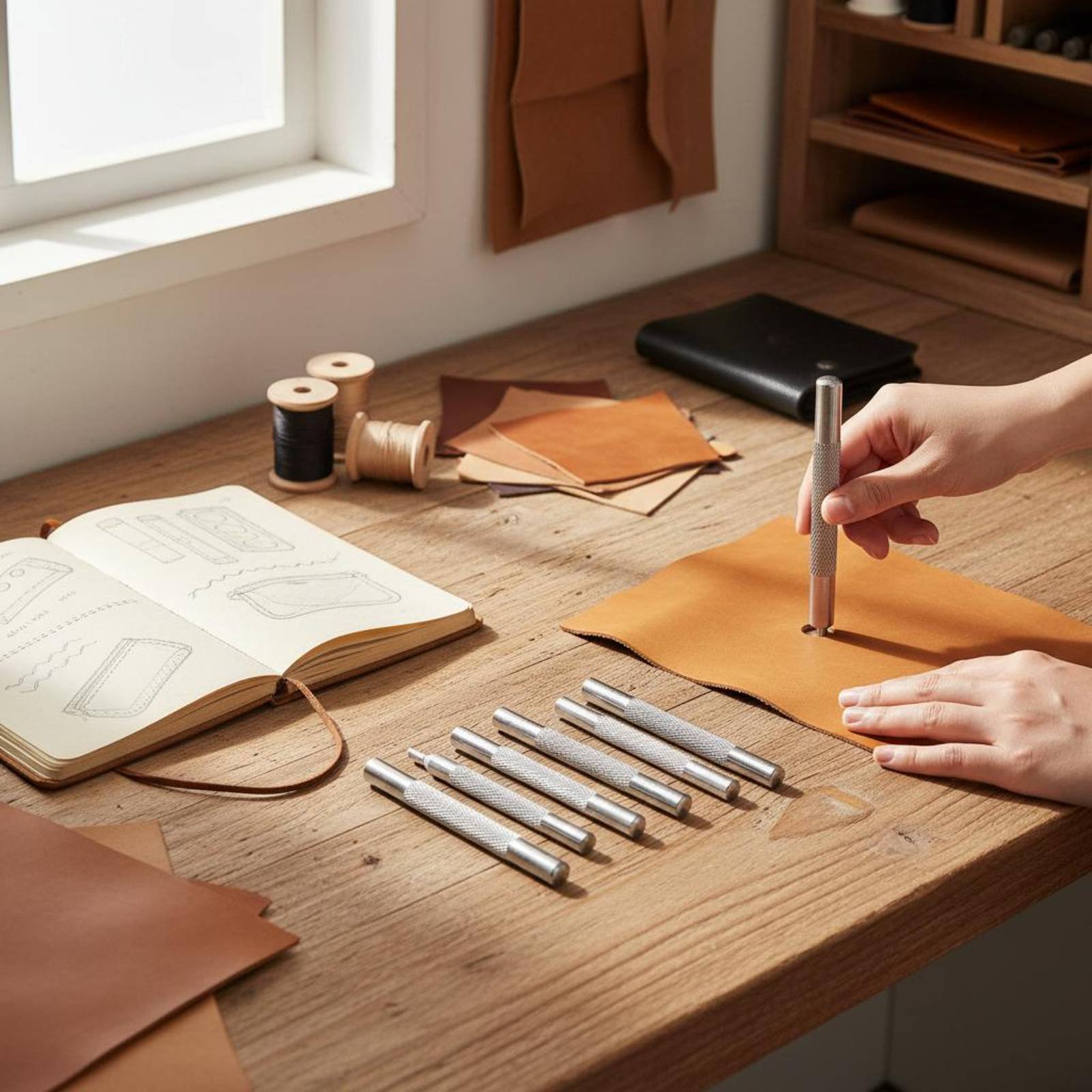 11-teiliges Druckknopf-Werkzeu – Leatherwork Rivet Setter Bewertung und Preis