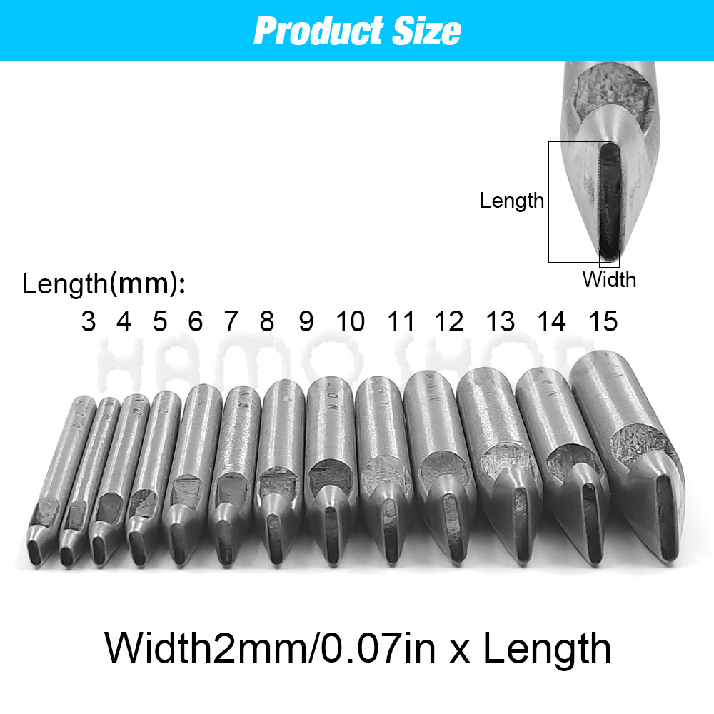 2mm/3mm breiter ovaler Lederlo – Leatherwork Hole Punch Bewertung und Preis